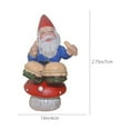 thumbnail image 3 of Wzzjkit Garden Gnomes Collectible Figurines Miniature Resin Garden Statues for Patio, Lawns Ornament, Gardening Gifts for Housewarming, Garden Gnomes Outdoor, 3 of 6