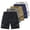 Black,Gray,Khaki,Blue,White, variant on qolati 5 Pack Mens Athletic Shorts Quick Dry Elastic Waist Gym Workout Shorts Lightweight Stretch Running Shorts with Zipper Pockets