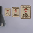 thumbnail image 2 of Portrait Round Plus Take A Bath You Dirty Cowboy Wall or Door Sign | Funny Naughty Decor -Small, 2 of 8