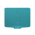 thumbnail image 2 of Kitchen Drying Mat, Non-Slip Heat Resistant Drying Pad, Silicone Dish Drying Rack Mat Quick Dry Countertop Protector, Green, 2 of 6