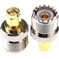 thumbnail image 1 of 2 uds macho a UHF PL259 SMA hembra latón Cable Coaxial enchufe acoplador adaptador enchufe mamparo montaje conector reemplazo esquí esquí Gafas de esquí, 1 of 4
