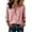 Pink#linen button up shirts for women, variant on Brnmxoke Oversized Short Sleeve Button Down Blouses Shirts for Women Linen Cotton V Neck Collared Button Up Summer Tops Solid Color Camp Shirt