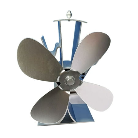

Eco-friendly Aluminum Silent Stove Fan Heat Powered Electrical Fan with 4 Blades for Home Fireplace Wood Burner