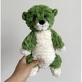 thumbnail image 2 of Peluche de nutria verde de dibujos animados, 25 cm, suave, para niños, decoración del hogar y regalo., 2 of 7