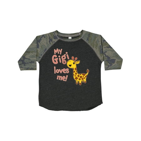 

Inktastic My Gigi Loves Me- Cute Giraffe Gift Toddler Boy or Toddler Girl T-Shirt