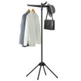 thumbnail image 3 of SONGMICS Clothes Drying Rack, 59-Inch Folding Laundry Drying Rack with 3 Rotatable Arms for Hangers, 4 Legs, Stainless Steel, for 27 Pieces of Clothes, Black, 3 of 6