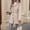 03-Complexion, variant on Women's Wool Blend Button Front Coat, Belted Mid-Length Overcoat, Elegant Lapel Collar Woolen Jacket Outerwear for Fall Winter 03-Complexion XL