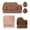 6 piece set, variant on 4/6 Pieces Small Thumb Cosmetic Puff Chocolate Biscuit Powder Puff Wet Dry Finger Powder Puff Makeup Tool