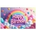thumbnail image 1 of Colorful Modern Happy Birthday Backdrop Banner Multicolor Graphic Birthday Party Supplies Background Festive Decorations Photography Props, 1 of 4