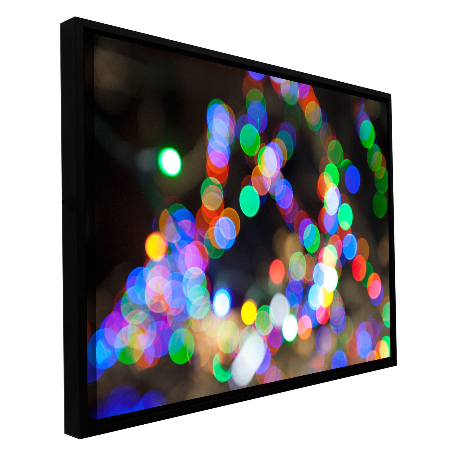 Cody York "Bokeh 1" Floater-Framed Gallery-Wrapped Canvas