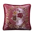 thumbnail image 2 of VOAVEKE Summer Pillow Covers 18X18, Couch Pillow Covers, 17.7 Inches 45cm Wide Wide Pack Of European Emboss Flower Pillows Sofa Waist Cushions Car Bedrooms Home Backrests Pillowcases, 2 of 5