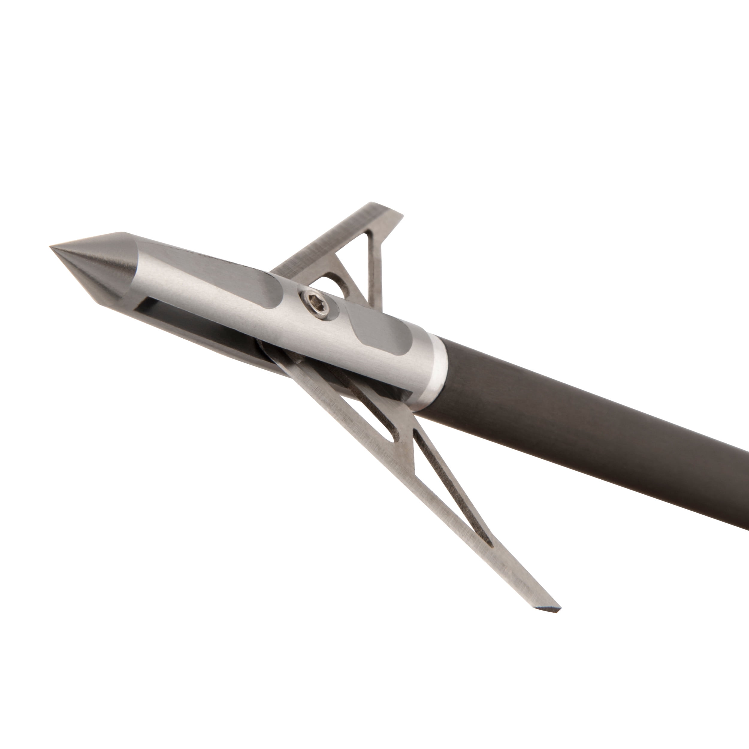 Stryke Vapor Rear Deploying 2-Blade Broadheads, 100-Grain, 3-Pack, Aluminum and Steel, 14786, Cool Gray