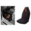 NFL Cleveland Browns 2 pc Front Floor Mats and Car Seat Cover Value Bundle