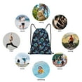 thumbnail image 6 of Balery Blue Butterfly Pattern Drawstring Backpack Bag Sport Gym Sackpack Cinch Bags Pattern Drawstring Backpack Bag Sport Gym Sackpack Cinch Bags -Small, 6 of 6