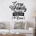 thumbnail image 2 of Every Family Has A Story Welcome To Ours - Vinyl Wall Decal Lovely House Welcome Wall Art Wall Sticker Decoration For Home Living Room Dining Room Wall Décor Design Wall Sticker Size (40x40 inch), 2 of 3