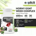 thumbnail image 2 of Horny Goat Weed with Maca, Saw Palmetto & More – Energy & Stamina for Men & Women, 60 Capsules, 2 of 8
