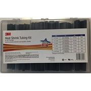 3M FP301-3/16 TO 1-BLACK-5-102 PC KITS Heat Shrink Tubing Kit,Black,102 Pc