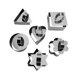 thumbnail image 2 of Juego de 6 moldes para anillos de pastel, molde redondo de acero inoxidable de 3 pulgadas para mousse de postre con anillos de cocina empujadores y levantadores, molde para tartar, 2 of 5