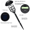 thumbnail image 3 of iMeshbean 6 Pack LED Landscape Light Solar Power Path Lights Outdoor Pathway Solar Light Waterproof, 3 of 14