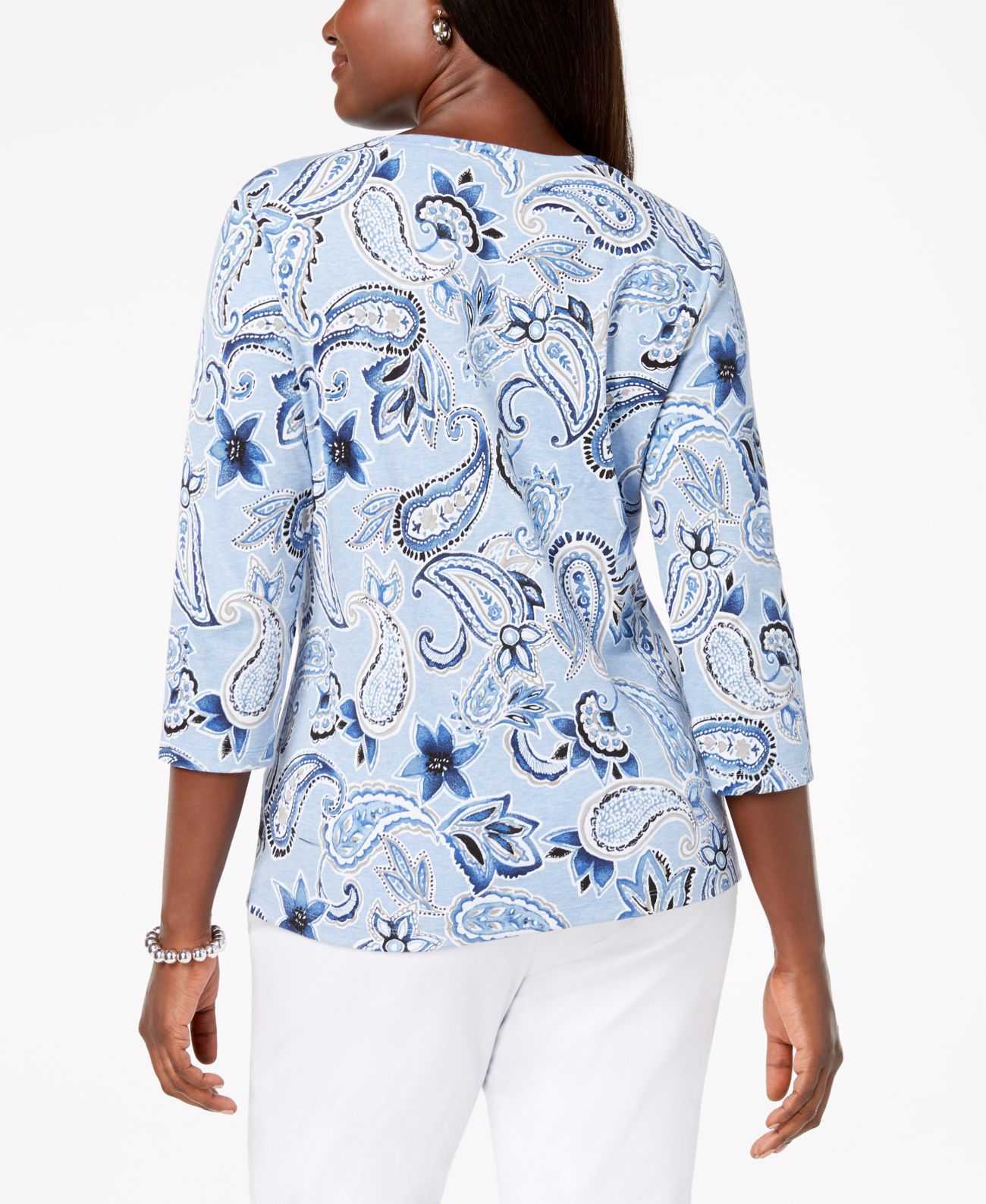 karen scott ladies blouses