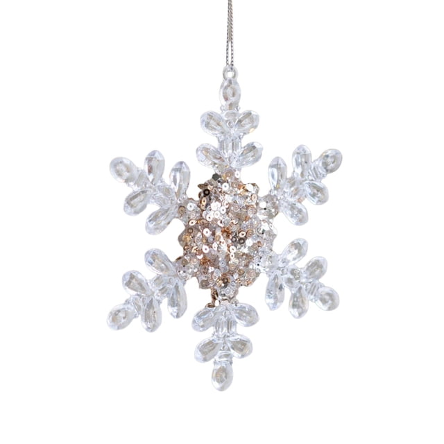 Colgantes de nieve Adornos navideños Suministros para fiestas DIY Decoraciones para árboles de Navidad Colgantes colgantes para fiestas Estilo A