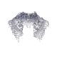 thumbnail image 1 of INSPIRE CHIC Chal de Encaje Mantilla de Tul, Cubierta Triangular para la Cabeza, Velo de Iglesia para Misa, Damas de Honor de Boda 51.2"x15.7" Gris Negro, 1 of 5