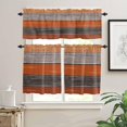 thumbnail image 2 of Kitchen Curtains and Valances Set Tier Curtains Living Room Bedroom Bathroom Farmhouse 3 Piece Set Rod Pocket,Retro Rustic Barn Wood, 2 of 3