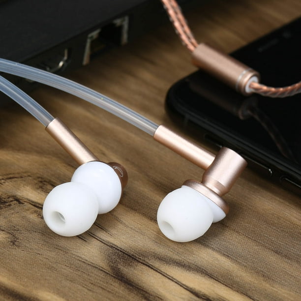 IBRAIN FC33-E Radiation Free Air Tube Headphones Aluminum Metal Earbuds  with Mic and Control Earphone Stereo Wire Cell Phone Headsets in-Ear