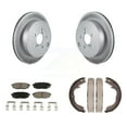 thumbnail image 1 of Transit Auto Rear Disc Coated Rotors Ceramic Pads and Parking Brake Shoes Kit for Car Subaru Outback Legacy KGC-103136, 1 of 11