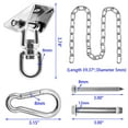 thumbnail image 2 of Kit de Colgado para Hamaca Gelury con Cadena para Columpio 1m Capacidad 1000 kg, 2 of 7