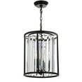thumbnail image 5 of JONATHAN Y Bevin 12" Metal/Crystal LED Pendant, Oil Rubbed Bronze, 5 of 7