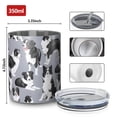 thumbnail image 4 of 12oz Coffee Tumblers Cute Border Collie Pattern Stainless Steel Vacuum Insulated Travel Tumbler Coffee Cups Mug with Lid and Straw with Cleaning Brush for Cold & Hot Drinks, 4 of 5