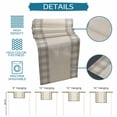 thumbnail image 6 of Retro Grey Table Runner 70 Inches, Farmhouse Buffalo Plaid Vintage Beige Bed Runner Dresser Scarves Tabletop for Indoor Outdoor Parties/Ceremony/Banquet, 13" x 70", 6 of 9