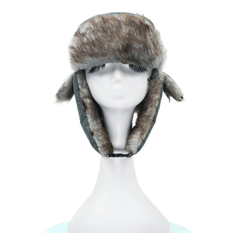 WildCard India Unisex Men Women Russian Hat Trapper Bomber Warm Trooper Ear  Flaps Winter Ski Hat Cap Headwear Army Green