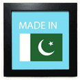 thumbnail image 1 of Pakistan National Flag Country Black Square Frame Picture Wall Tabletop, 1 of 3