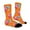 Orange, variant on Funny Ice Cream Crew Socks for Boys Girls Kids 67 Socks Ages 7-12 Soft Cute Print Durable Everyday Wear Socks Christmas Holiday Gifts for Children