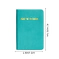 thumbnail image 3 of Homekingdee A7 Pocket Notebook with Faux Leather Cover - Compact Portable Mini Journal for Note Taking, Travel, Daily Use, 3 of 6
