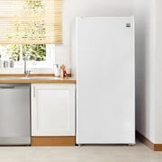 Kenmore 6 Cu Ft Convertible Upright Freezer/Refrigerator, Garage Ready with Adjustable Temperature Control for Food and Meat Storage in Kitchen, Basement or Utility Room, White