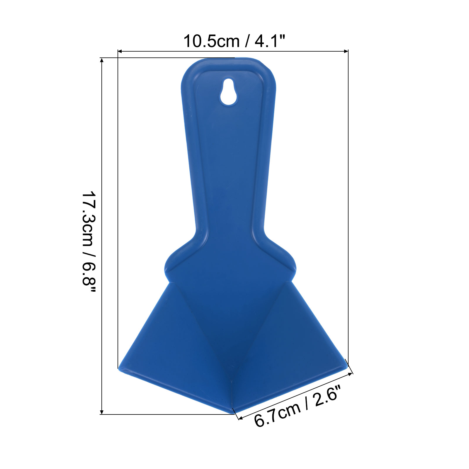 Drywall Trowel – Plastic Inside Corner Trowel Tool – 4-Piece Set – Ergonomic Non-Slip Handle – Blue – For Scraping Putty, Caulk, And Adhesives