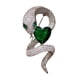 thumbnail image 4 of Broche de serpiente, joyería, elegante, romántico, de moda, accesorios de vestuario, pin de solapa Plata, 4 of 9