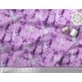 thumbnail image 2 of Soimoi Violet Poly Georgette Tissu Insecte & Texture Tissu Imprimé par la Cour 42 Pouces de Large, 2 of 2
