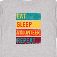 thumbnail image 4 of Inktastic Volunteering Eat Sleep Volunteer Repeat Boys or Girls Long Sleeve Toddler T-Shirt, 4 of 5