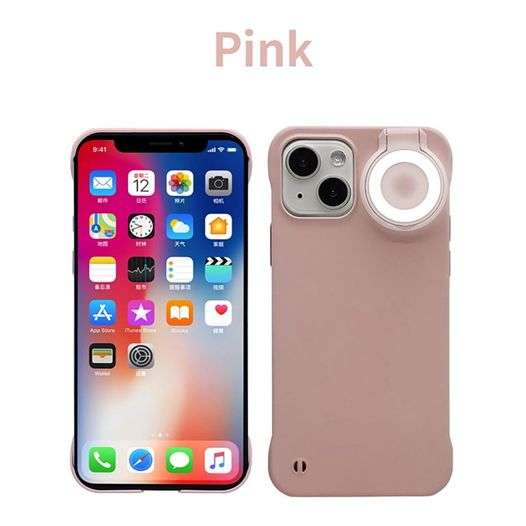 Phone Case Built-in Selfie Ring Light, Flashlight Luminous Phone Cover -  Walmart.com