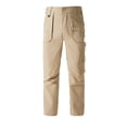 thumbnail image 2 of TOMVIGX Mens Cargo Pants Relaxed Fit Water Resistant Ripstop Hiking Pants Lightweight Elastic Waist Stretch Work Jeans Breathable Hunting Khaki Pants with Pockets 4XL, 2 of 8