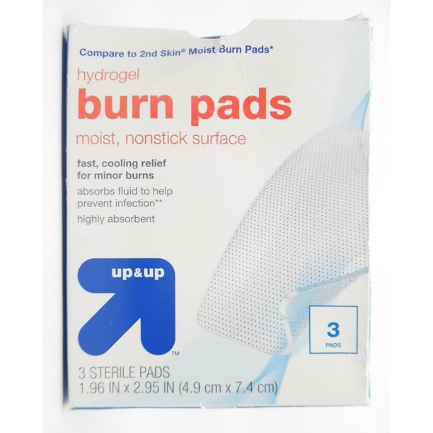 Up & Up Skin Moist NonStick Highly Absorbent Hydrogel Burn Pad 3