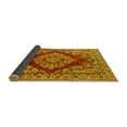 thumbnail image 2 of Ahgly Company Indoor Round Medallion Yellow Traditional Area Rugs, 4' Round, 2 of 4