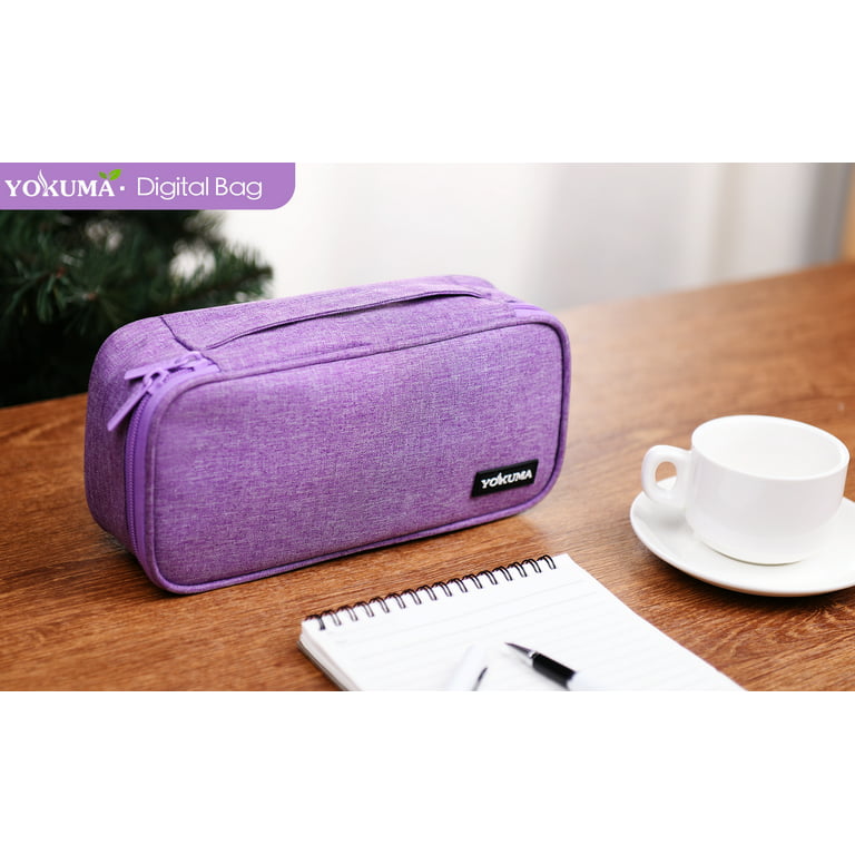  YOKUMA Pencil Case Cute Pencil Pouch for Girls Big Capacity  Pen Bag Box, Kawaii Aesthetic College School Supplies for Student Teen  Adults Preppy, Purple : Office Products