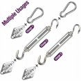 thumbnail image 5 of Fixation de Voile d'Ombrage, Kit de Fixation de Voile d'Ombrage en Acier Inoxydable pour Triangle et Carré, Rectangle, Accessoires de Fixation de Voile d'Ombrage, 180 Mm, 5 of 5