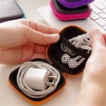 thumbnail image 3 of Earphone Bag Eva Mini Portable Coin Purse Headphone Usb Cable Case Storage Box Wallet Carrying Pouch Bag Earphone Accessory Yellow, 3 of 6