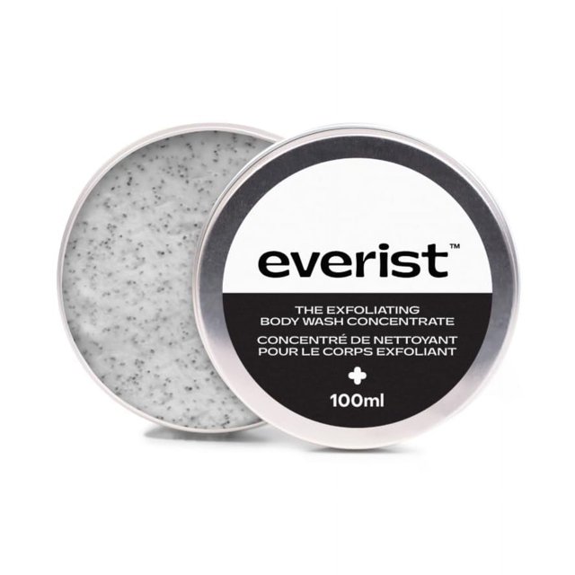 Everist El concentrado de lavado corporal exfoliante limpia, pule y suaviza la piel Protege la barrera de la piel Vegano a base de plantas 3.4 fl oz Más de 50 lavados